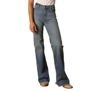 Kimes Ranch Olivia Jeans Women’s Sz 31, 6 Stove Top Wide Leg Frayed Hem